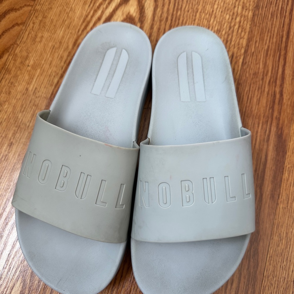 NOBULL Light Gray Slide Sandals